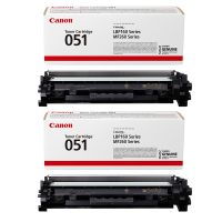 canon 051 2168c002 black original toners twin pack 2 pack