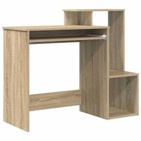 escritorio roble sonoma 106 x 41 x 885 cm madera de ingenieria vidaxl