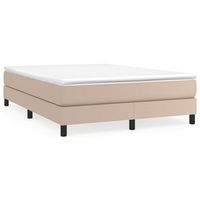 cama tapizada 193x140x25 cm vinilo - marron