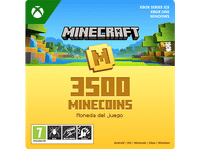 xbox series x s  one windows minecraft 3500 minecoins para android ios nintendo pc codigo de descarga juego base no incluido