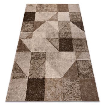 Alfombra Arcana 0822 – Beige / Marrón, Geométrica, Moderna 180x270 Cm