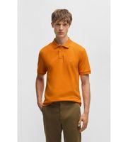 boss para hombre 50507803 polo slim fit algodon elastico naranja l casual manga corta