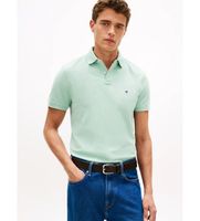 tommy hilfiger para hombre mw0mw17770 polo 1985 de pique verde s casual algodon manga corta
