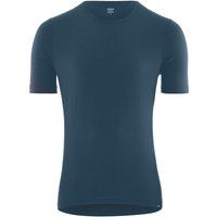 fohn mens merino short sleeve base layer 200 blue