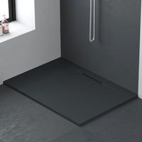 plato de ducha resina lyra grafito  95x120cm