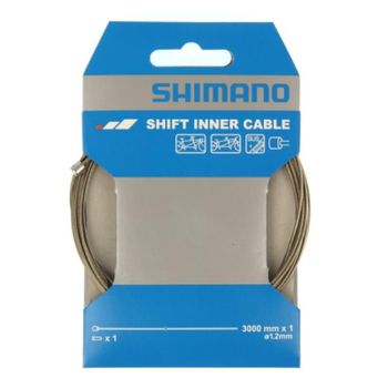 SHIMANO | Cable De Cambio SUS Inoxidable 3000mm - Cable de cambio interior SUS (diámetro 1,2 mm x 3000 mm / Pack de 1)