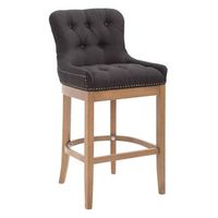 dudeco taburete alto lakewood tela roble negro