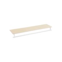 perchero de pared beige natural  blanco nube