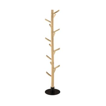 Perchero de ramas de madera de teca