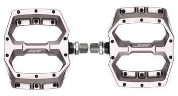 Par de pedales planos ht components spider af03 gris