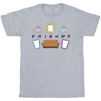 friends camiseta couch lounging para nina