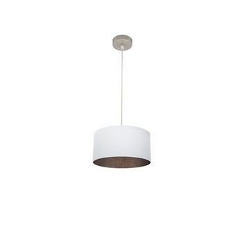 Colgante Tatiana 1xe27 Niquel/blanco-oxido Regx30x30 Cm