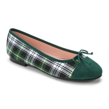 Bailarina tejido escocés verde