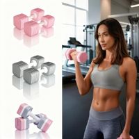juego de 2 mancuernas ajustables 2 x 5 kg resistentes al agua mancuernas para mujeres ideales para entrenamiento de fuerza y ejercicio en casa disponibles en varios colores