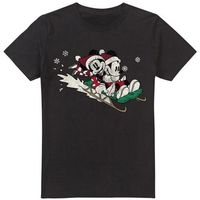 disney camiseta manga larga sledding for christmas para hombre