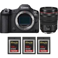 EOS R5 Mark II + RF 24-105mm f/4 L IS USM + 3 SanDisk 128GB Extreme PRO CFexpress Type B + EBOOK MCZDIRECT