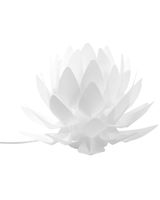 lampara de mesa flor  blanco
