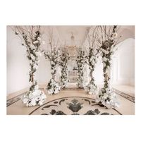 papel pintado 3d - flower chamber 350x245 cm