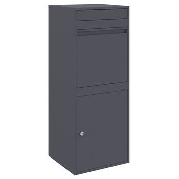 Caja De Entrega De Paquetes Gris Antracita 41 X 38 X 103 Cm Vidaxl