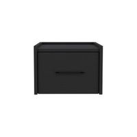 mesita de noche empotrada moderna con un cajon