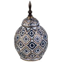 jarron de ceramica  azul d155x275h cm