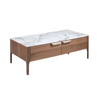 mesa centro fibra de vidrio efecto marmol
