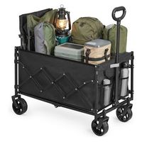 carro de mano plegable oxford 600d refuerzo inferior 150 kg - negro