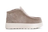 botin bajo de mujer en ante taupe