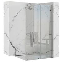 pared de ducha rea cortis chrome 120