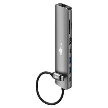 Hub Goobay 8 puertos USB 3.0 Tipo C 100W modelo 79146 con HDMI y RJ45