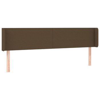 Cabecero De Tela Gris Oscuro 203x16x78/88 Cm