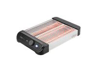tostadora - ufesa barley 900 w plana 4 rebanadas 7 niveles potencia superficie tostado xl inox
