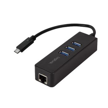 Tarjeta de Red LogiLink UA0283 USB 3.2 Gen 1 Ethernet Gigabit 1000 Mbit/s Negra