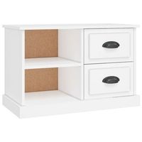 mueble tv  mueble de salon  armario tv madera contrachapada blanco 73x355x475 cm