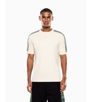 EA7 para hombre. 7M001507_AF16548 Camiseta Logo Tone Series beige (S), Casual, Algodón, Manga corta