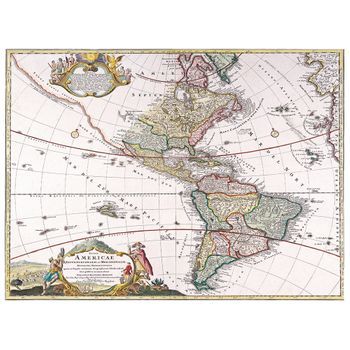 Legendarte - Cuadro Lienzo, Impresión Digital - Mapa Antiguo No. 24 - Decoración Pared Cm. 80x100