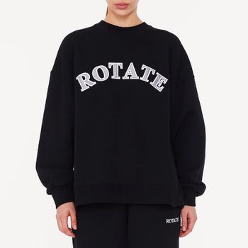 Rotate Sunday Cotton-Jersey Relaxed Sweatshirt - M