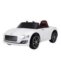 homcom coche electrico para ninos 2 modos de control con musica faros licencia automovil infantil 108x60x43 cm blanco   aosom espana