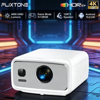 proyector flixtone d10s 4000ansi lumenes alto brillo full hd 1080p decodificacion 4k hdr memc cine en casa android 150 smart tv beamer