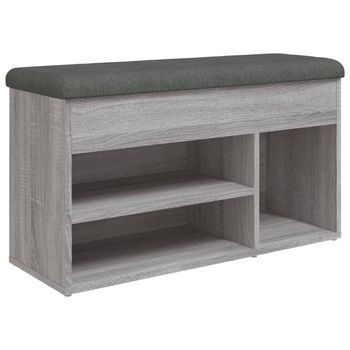 Zapatero Madera De Ingeniería Gris Sonoma 82x32x45,5 Cm Vidaxl