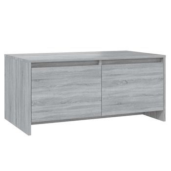 Mesa De Centro Madera De Ingeniería Gris Sonoma 90x50x41,5 Cm