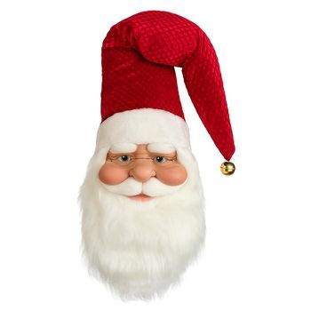 Figura Colgante Papá Noel, Ultrarealista, 47x75x14 Cm, Decoracion