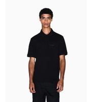 ax armani exchange para hombre xm001286af10366uc001 polo regular negro s algodon manga corta