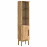 mueble de bano alto floro marron cera 35 x 30 x 160 cm