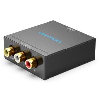 conversor hdmi a rca vention metal 1080p 60hz plug and play negro