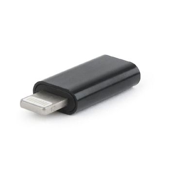 Adaptador USB tipo-C hembra a 8 pines macho Gembird A-USB-CF8PM-01 Negro