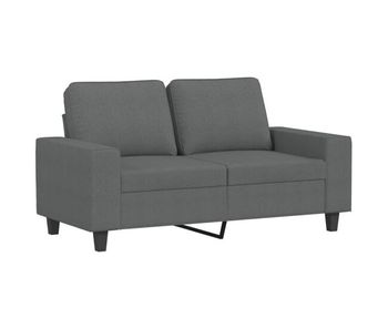 Sofá de 2 plazas - sofá de salón - sofá moderno de tela gris oscuro 120 cm
