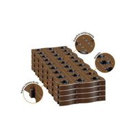 loseta polipropileno marron maxi 4 uds 70cm x 24cm x 25cm
