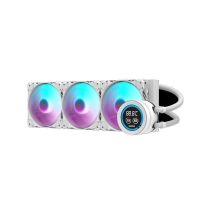 refrigeracion liquida darkflash dn360d white 360mm 3 ventiladores argb lcd