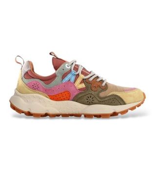 Flower Mountain para mujer. 2017817 Zapatillas Yamano 3 multicolor (41), Beige, Plano, Nobuck, Cordones, Casual